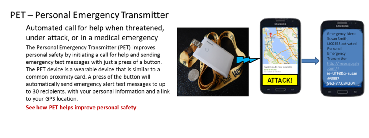 PET: Personal Emergency Transmitter